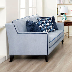 Colindale Gray/Blue Upholstery Living Room Set - Ornate Home