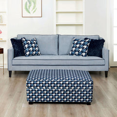 Colindale Gray/Blue Upholstery Living Room Set - Ornate Home