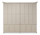 Collector’s Study White Glass Front Bookcase - Ornate Home