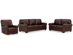 Colleton Brown Sofa, Loveseat and Recliner - Ornate Home