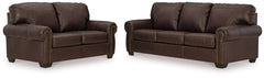 Colleton Brown Sofa and Loveseat - Ornate Home