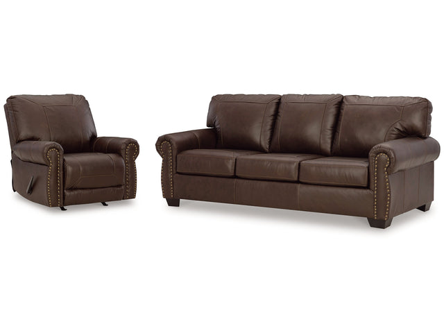 Colleton Brown Sofa and Recliner - Ornate Home
