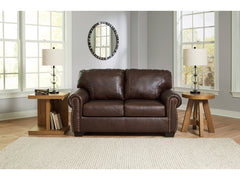 Colleton Dark Brown Loveseat - Ornate Home