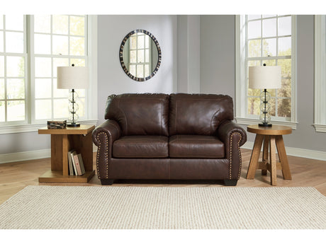 Colleton Dark Brown Loveseat - Ornate Home