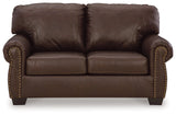 Colleton Dark Brown Loveseat - Ornate Home