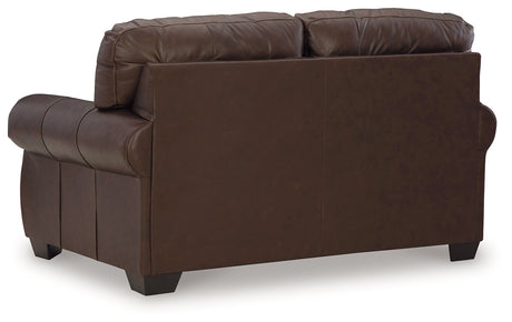 Colleton Dark Brown Loveseat - Ornate Home