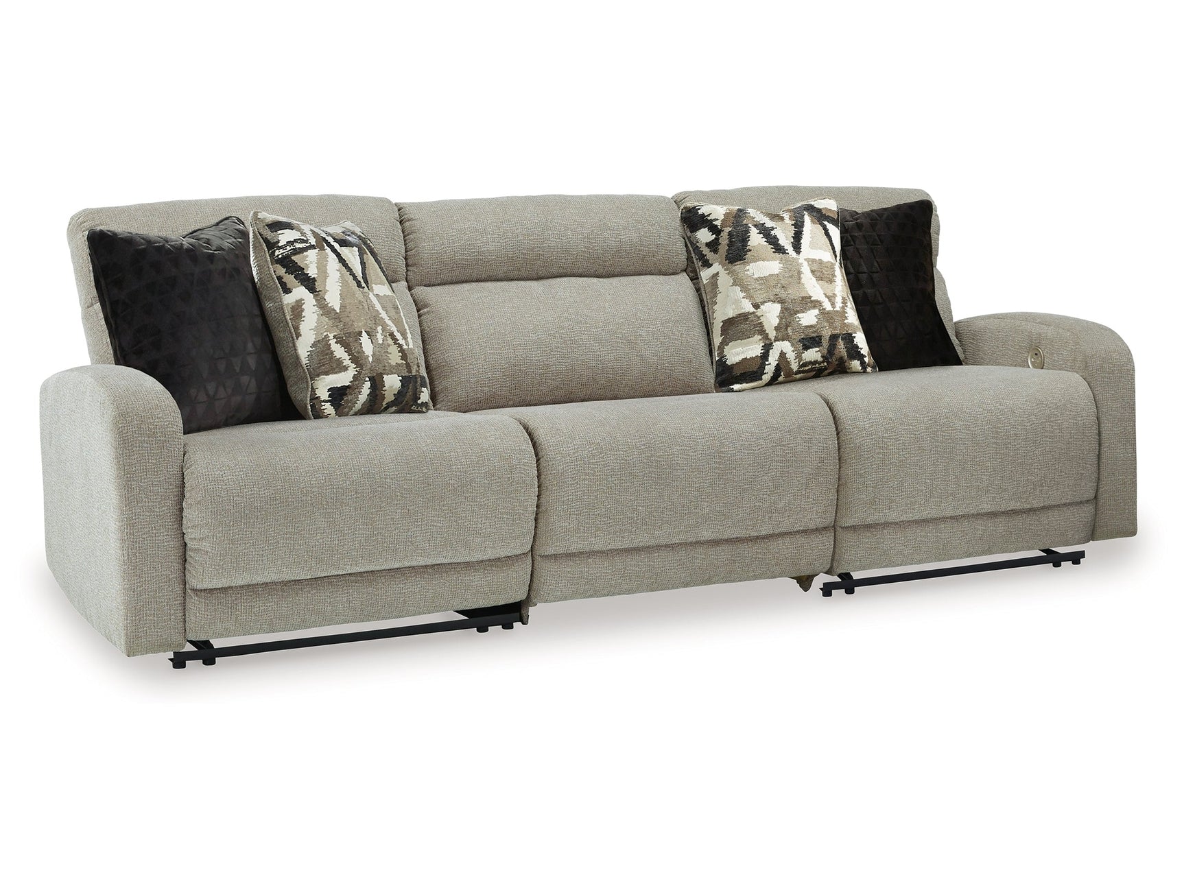 Colleyville Stone 3-Piece Power Reclining Sectional Sofa (Online Special Price) - Ornate Home