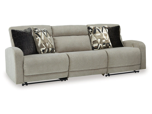 Colleyville Stone 3-Piece Power Reclining Sectional Sofa - Ornate Home