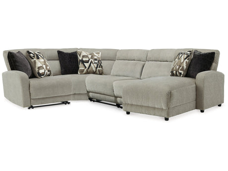 Colleyville Stone 5-Piece Power Reclining Sectional - Ornate Home