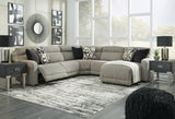 Colleyville Stone 5-Piece Power Reclining Sectional with Chaise - Ornate Home