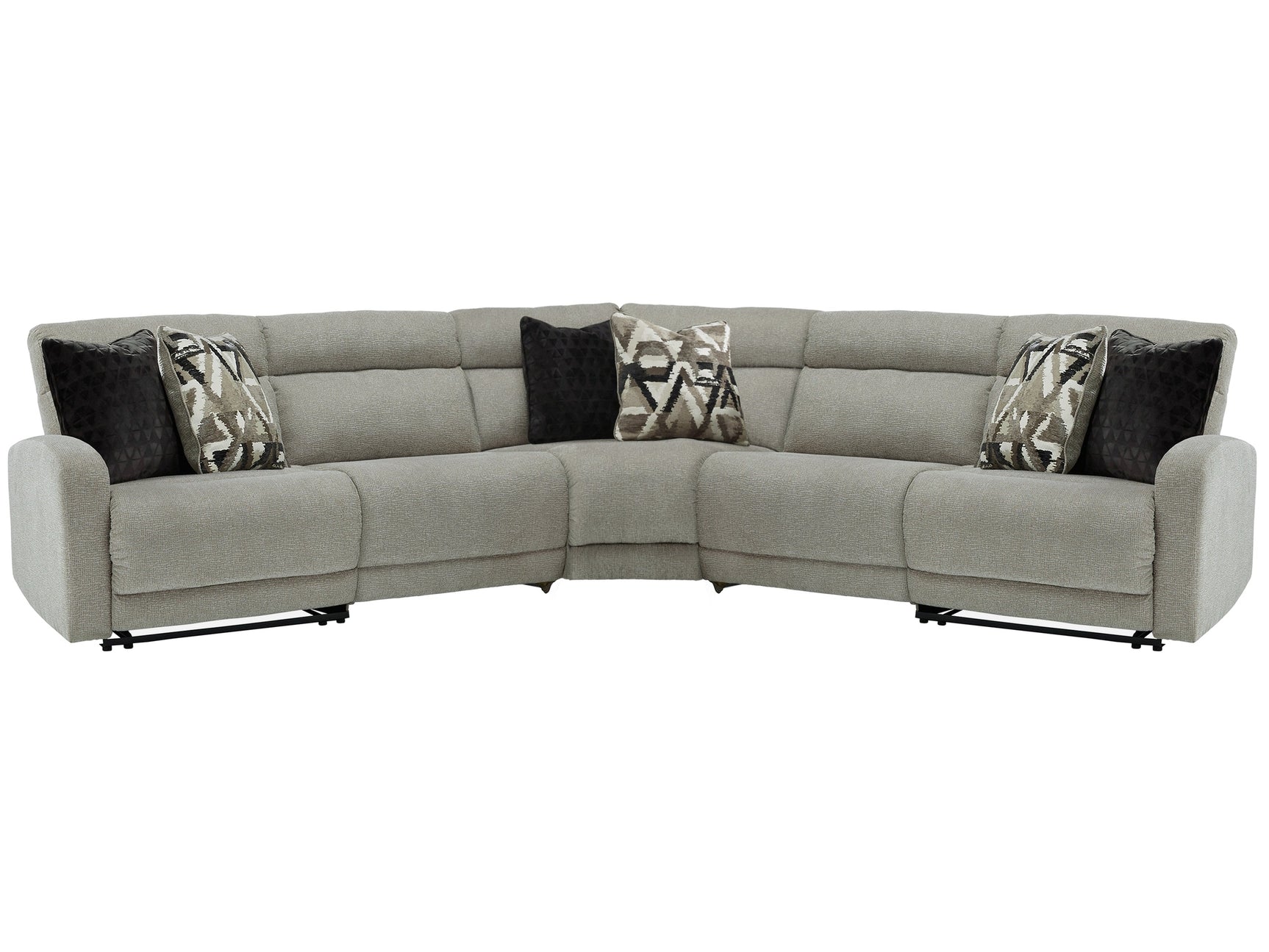 Colleyville Stone 5pc Power Reclining Sectional - Ornate Home