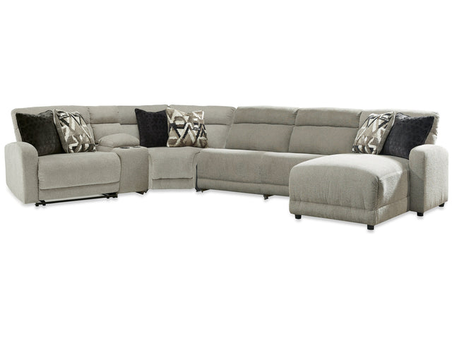 Colleyville Stone 6-Piece Power Reclining Sectional with Right Chaise - Ornate Home
