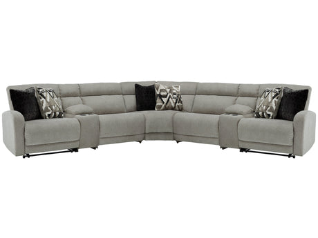 Colleyville Stone 7-Piece Power Reclining Sectional - Ornate Home