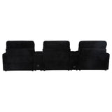 Collins Black 5-Piece Power Reclining Home Theater Seating - Ornate Home