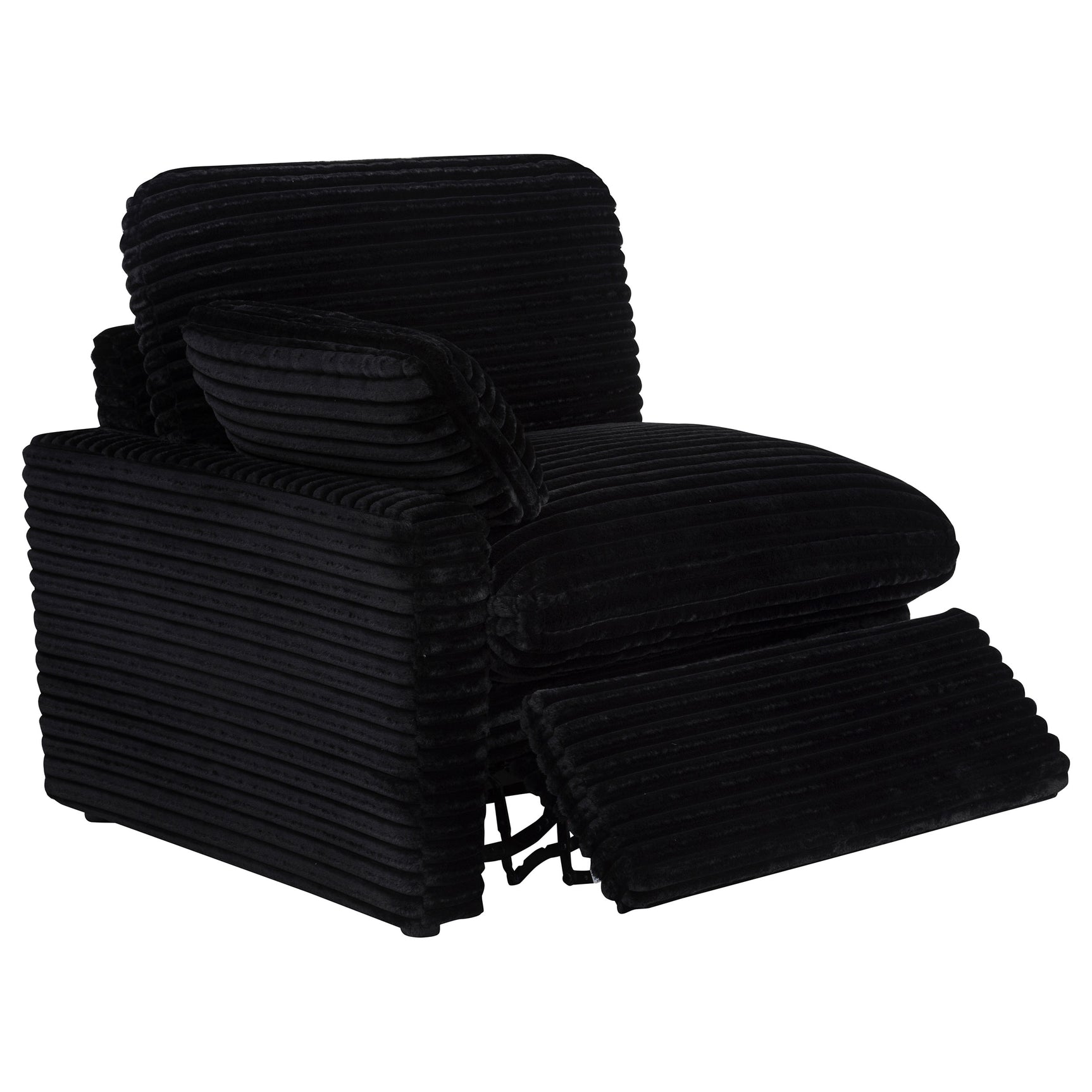 Collins Black 5-Piece Power Reclining Home Theater Seating - Ornate Home