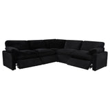 Collins Black 5-piece Modular Power Reclining Sectional - Ornate Home