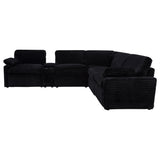 Collins Black 6-piece Modular Power Reclining Sectional - Ornate Home