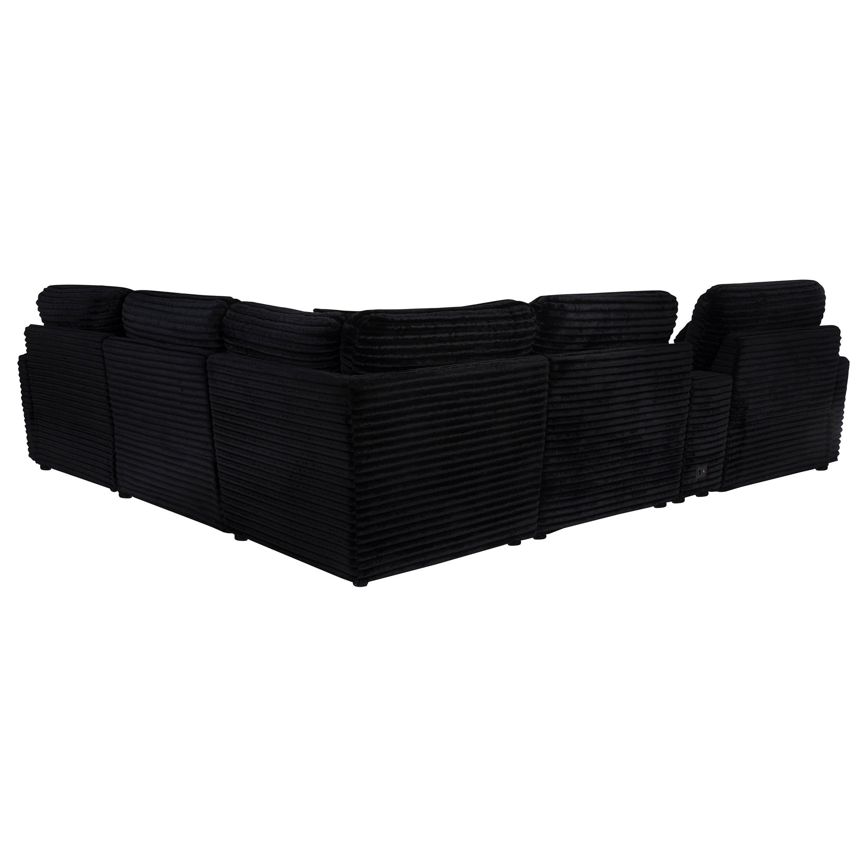 Collins Black 6-piece Modular Power Reclining Sectional - Ornate Home