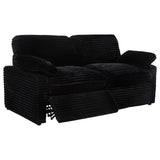 Collins Black Modular Power Loveseat - Ornate Home