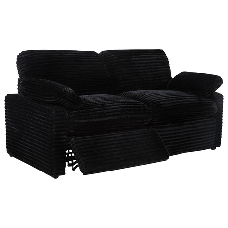Collins Black Modular Power Loveseat - Ornate Home