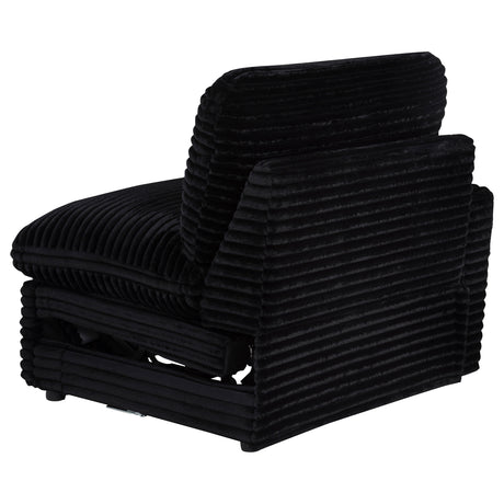 Collins Black Modular Power Loveseat - Ornate Home
