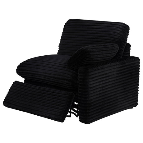 Collins Black Modular Power Loveseat - Ornate Home