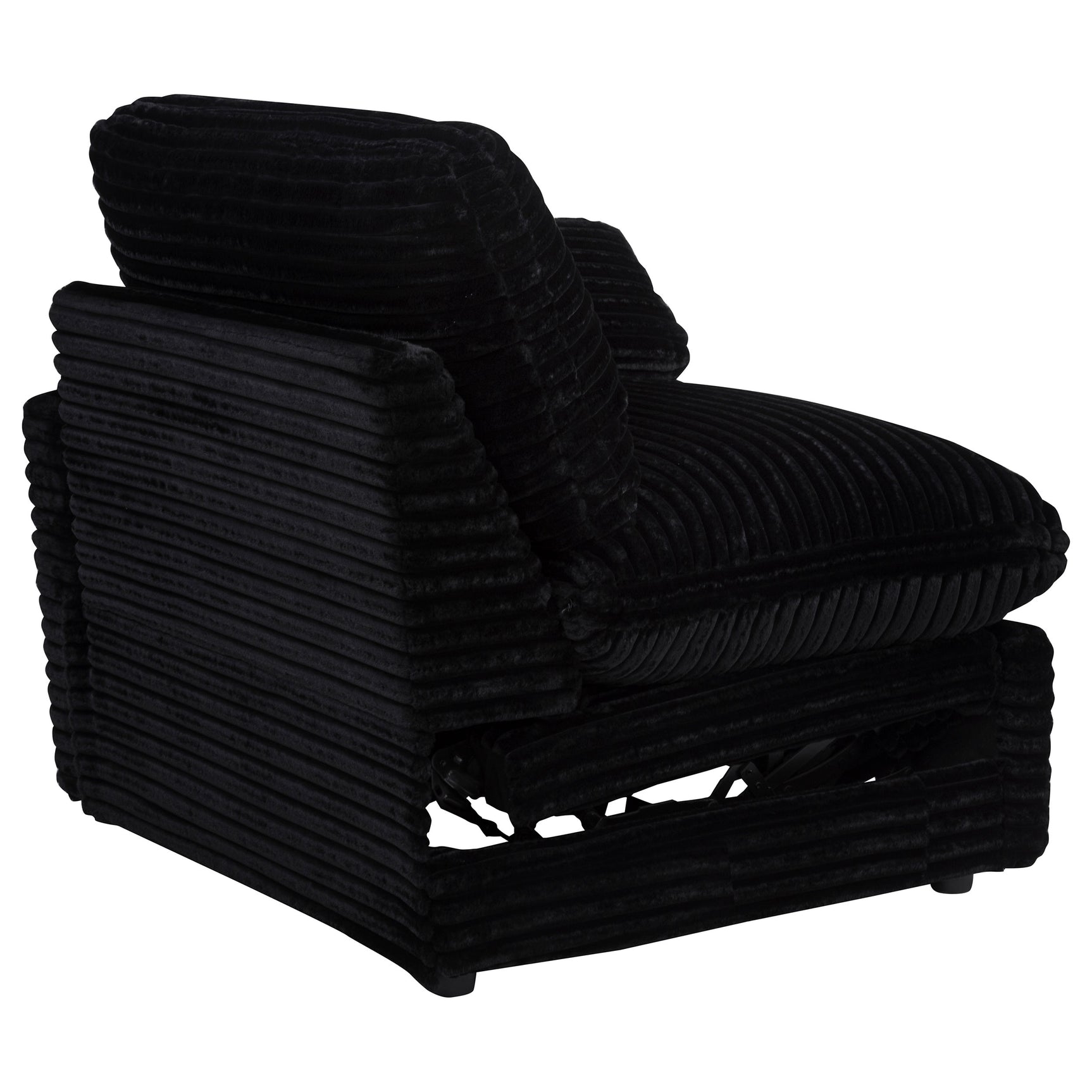 Collins Black Modular Power Loveseat - Ornate Home