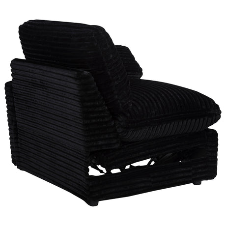 Collins Black Modular Power Loveseat - Ornate Home
