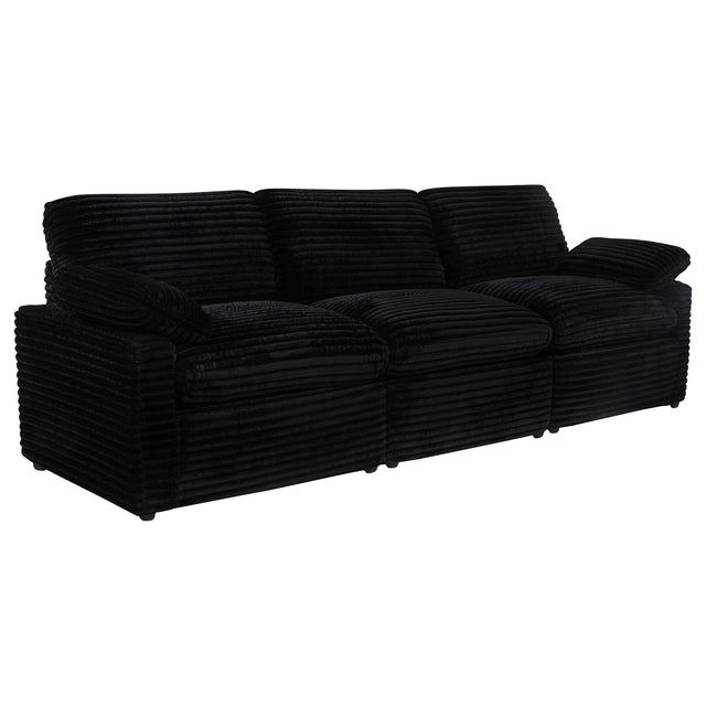 Collins Black Modular Power Sofa - Ornate Home
