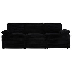 Collins Black Modular Power Sofa - Ornate Home