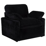 Collins Black Upholstered Power Recliner Chair - Ornate Home