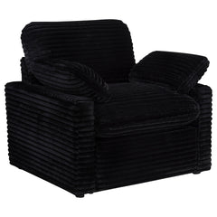 Collins Black Upholstered Power Recliner Chair - Ornate Home
