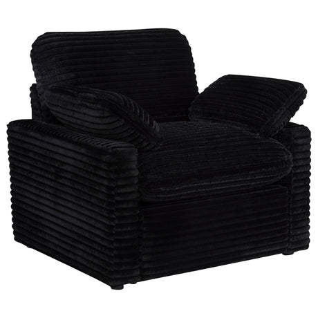 Collins Black Upholstered Power Recliner Chair - Ornate Home