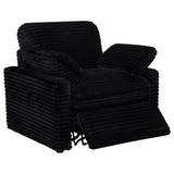 Collins Black Upholstered Power Recliner Chair - Ornate Home