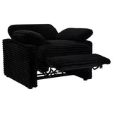 Collins Black Upholstered Power Recliner Chair - Ornate Home