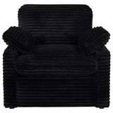 Collins Black Upholstered Power Recliner Chair - Ornate Home