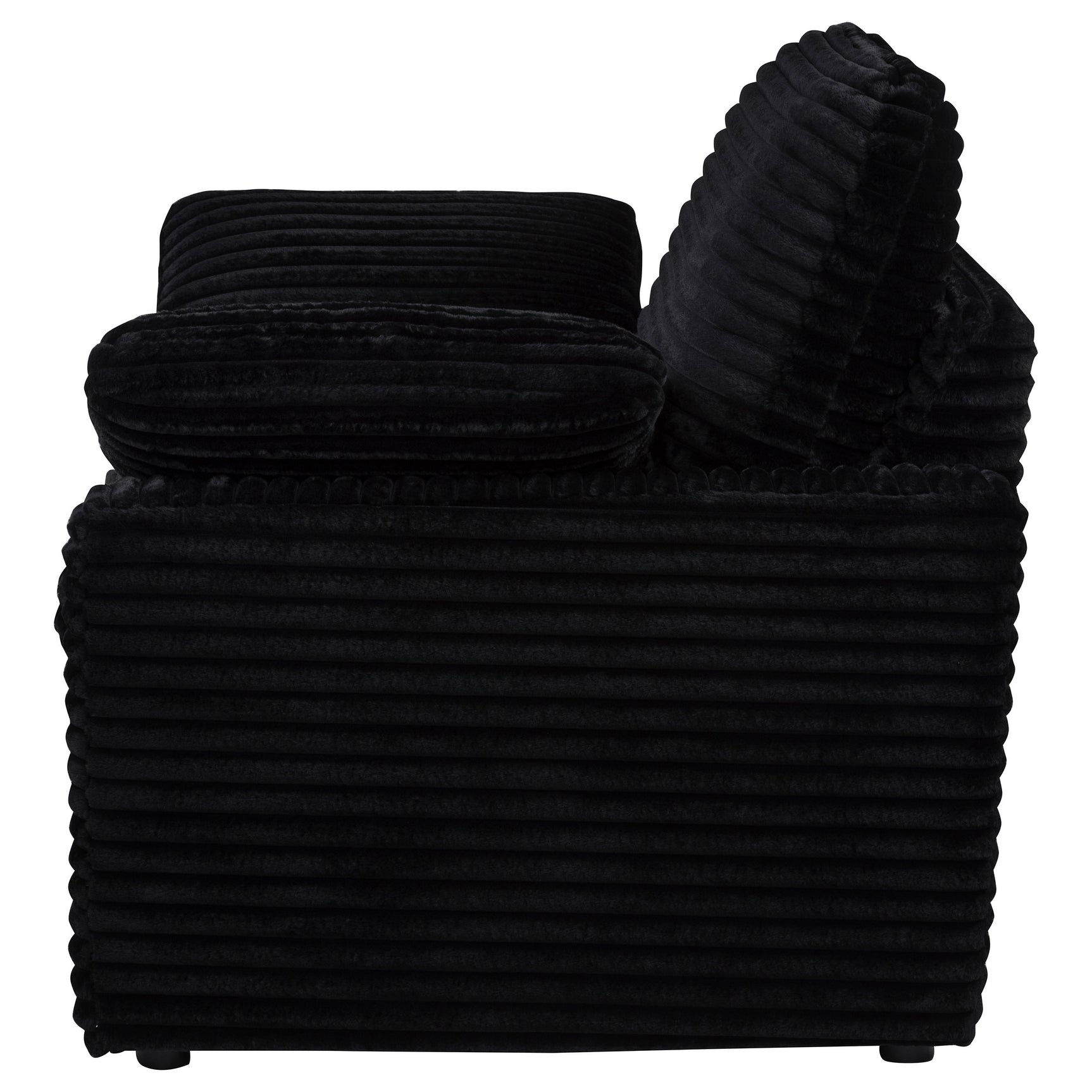 Collins Black Upholstered Power Recliner Chair - Ornate Home