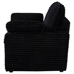 Collins Black Upholstered Power Recliner Chair - Ornate Home