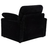 Collins Black Upholstered Power Recliner Chair - Ornate Home