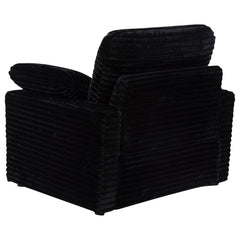 Collins Black Upholstered Power Recliner Chair - Ornate Home