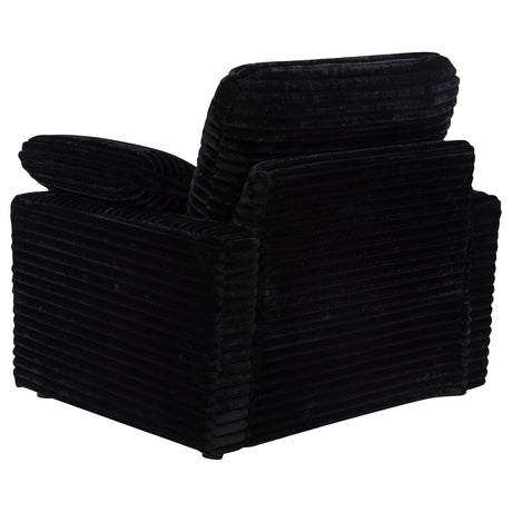 Collins Black Upholstered Power Recliner Chair - Ornate Home