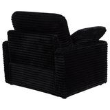 Collins Black Upholstered Power Recliner Chair - Ornate Home