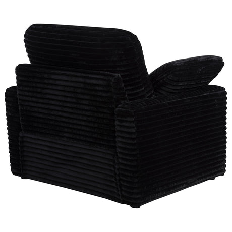 Collins Black Upholstered Power Recliner Chair - Ornate Home