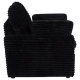 Collins Black Upholstered Power Recliner Chair - Ornate Home