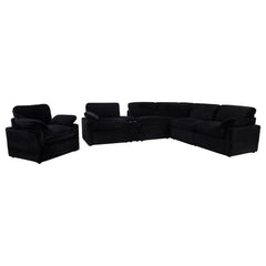 Collins Black Upholstered Power Recliner Chair - Ornate Home