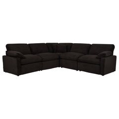 Collins Chocolate Brown 5-piece Modular Power Reclining Sectional - Ornate Home