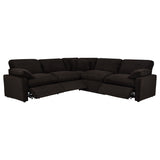 Collins Chocolate Brown 5-piece Modular Power Reclining Sectional - Ornate Home