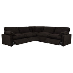 Collins Chocolate Brown 5-piece Modular Power Reclining Sectional - Ornate Home