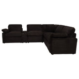 Collins Chocolate Brown 6-piece Modular Power Reclining Sectional - Ornate Home