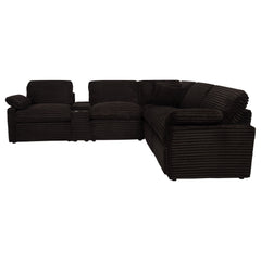 Collins Chocolate Brown 6-piece Modular Power Reclining Sectional - Ornate Home